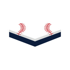 A flat design icon of a baseball home plate, representing the final base and a key scoring point.