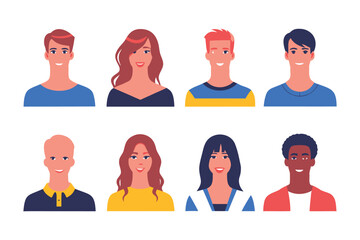 Faces of Humanity: A collection of diverse and expressive faces, each radiating unique personality, capturing a spectrum of emotions and celebrating the beauty of human variety.