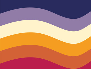 A digital illustration featuring wavy, horizontal bands of color transitioning from one color to another colors