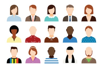 Diverse Representation of People: A vibrant and inclusive array of various people, representing a diverse range of demographics and expressions.