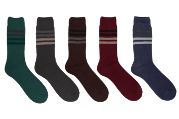 New Modern  Pattern Design Socks Set On PNG Transparent Background. Cut-Out Clipping Path With Adobe Photoshop Pen Tool . PNG Transparent Socks