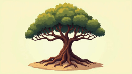 vector illustration of a tree