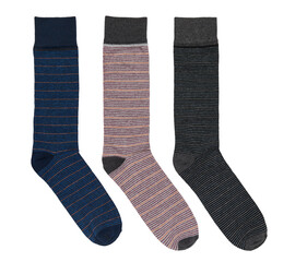 New Modern  Pattern Design Socks Set On PNG Transparent Background. Cut-Out Clipping Path With Adobe Photoshop Pen Tool . PNG Transparent Socks