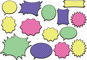 ポップなフキダシ