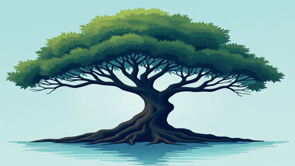 tree on the beach