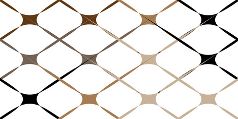 Naklejka premium Earth Tone Geometric Star Pattern