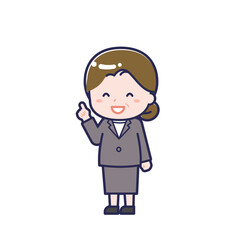 中年の会社員／ななめ／女性 13