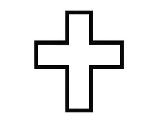 Obraz premium Abstract Cross Illustration