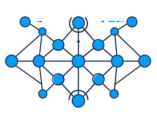 Blue Network Illustration