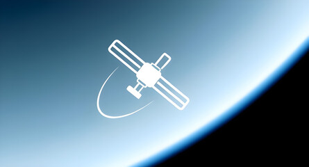 satellite communication, orbiting satellite, artificial satellite, satellite equipment, satellite illustration, navigation icon, earth orbit icon, satellite map, space exploration icon, broadcasting s