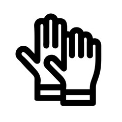 gloves protecting icon, hand protection icon, safety 