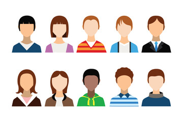 Diverse Avatar Collection: A vibrant compilation of diverse avatars representing various identities, meticulously designed to portray inclusivity, unity, and the beauty of difference.