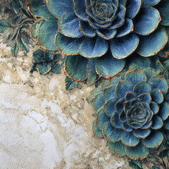 Symphony of Succulent Survival in Abstract Xerophyte Landscape