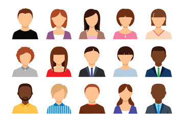 Portraits of Diversity: A vibrant assembly of diverse portraits, celebrating the variety of human identity and background, with a colorful array of hairstyles and skin tones.