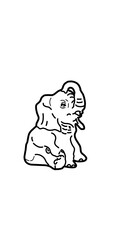 vector illustration of a elephant