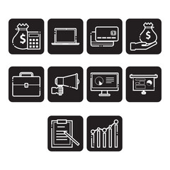 business clip art set