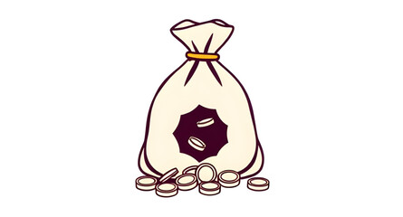 Cash savings, Economy icon, Profit icon, Loan concept, Deposit icon, Treasure bag, Financial success, Money pouch, Earnings icon, Income symbol, Cash flow icon, Banking concept, Capital icon, Budget i