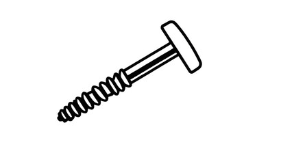 screw clipart, screw hardware vector, screw symbol, screw outline, screw tool icon, screw nut vector, screw and bolt vector, screw cartoon, screw equipment icon, DIY screw icon, home improvement screw