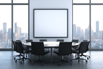 Modern conference room with city view (7)