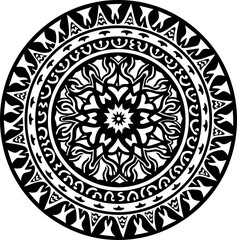  Tribal Sun & Moon Mandala Vector  bundle graphics