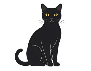Black Cat Illustration