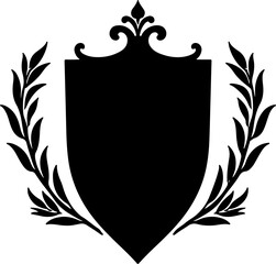 Laurel & Shield Emblem Bundle: Prestige, Award & Heraldry Icons" vector bundle