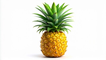 Fototapeta premium Fresh Ripe Pineapple Tropical Fruit Summer Vitamin C Healthy Delicious