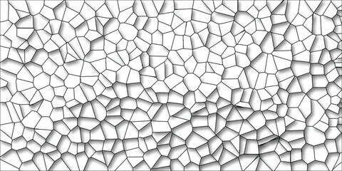 Obraz premium Abstract polygonal tile pattern with geometric mosaic design and shadow effect for a modern artistic background