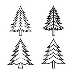 Bundle of pine tree, pine tree bundle, pine tree collection, pine tree group, pine tree set, pine branch, pine needles, pine cone, evergreen tree, forest tree, conifer, Christmas tree, nature, outdoor