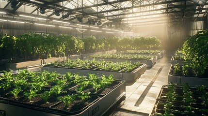Urban vertical farm plants