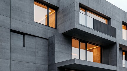 Fototapeta premium Modern Concrete Building Facade