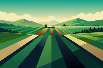 landscape in the mountains