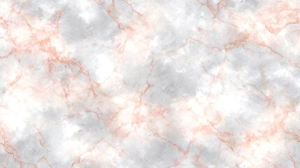 Digital marble texture with soft pink and orange veining on a white and gray background