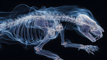 Translucent Wonders: An X-Ray Exploration of Animal Anatomy's Intricate Beauty