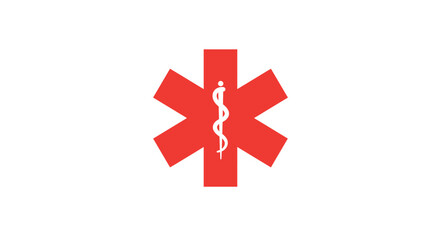 Obraz premium Medical Star of Life Symbol, Healthcare Icon