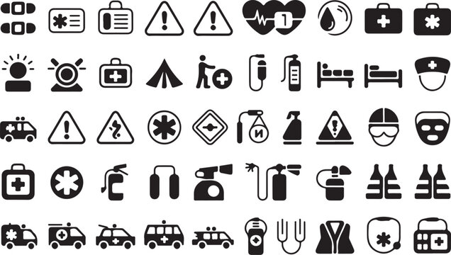Emergency and Health Safety Icons