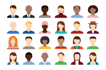 Diverse Icons: A vibrant collection of diverse individuals, each uniquely represented with minimalist icons. Symbolizing diversity, inclusion, and community spirit.