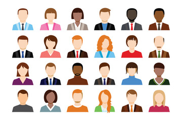 Diverse Portrait Set: A collection of diverse faces representing a variety of individuals, embodying the concept of community and the essence of unity. 