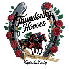 Thundering Hooves – Kentucky Derby Prestige Logo Design