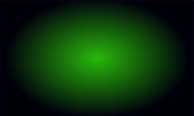Green to Black Radial Gradient Background