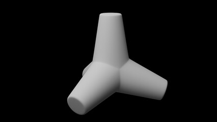 消波ブロックの3Dイラスト