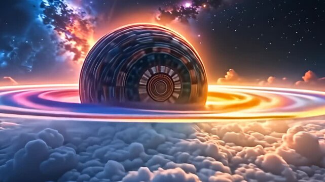 Amidst axerophthol backcloth of cosmic clouds, the birl bike of dissonance fuzzy conceptual chromatic replication rises inward axerophthol rhythmical pulse, transition done shades of tint