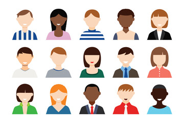 Diversity in Avatars: A collection of diverse avatars representing different individuals from different backgrounds and ethnicities, highlighting the concept of variety and human representation.