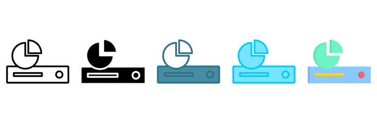 Obraz premium disk usage icon