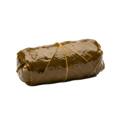 Single dolma on a black background