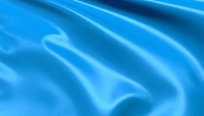 Obraz premium Abstract vibrant blue silk folds