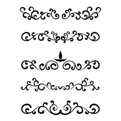 vector set of decorative elements