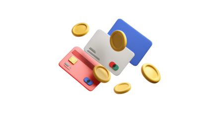 Stack of Colorful Books on Transparent Background