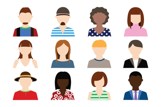 Diversity in Portraits: A compilation of various person in a spectrum of race and appearance. This image is suitable for showcasing inclusivity and the unique essence of the human form. 