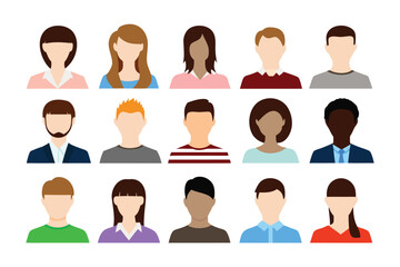 Diverse Faces: A mosaic of individuality unfolds as a series of portraits captures the essence of human diversity through various people and backgrounds.